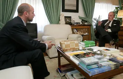 Manuel Fraga y Santiago Camba, en el año 2005.