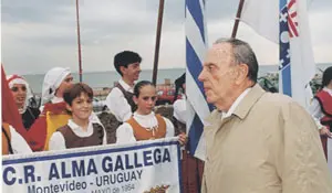 El presidente gallego, durante uno de sus viajes a Montevideo.