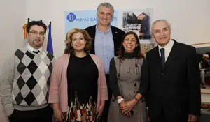  Algunos de los asistentes a la presentaci&oacute;n de la web www.menugallego.es