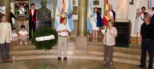  Un momento del acto de recuerdo.