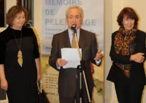   Camino Triguero, Jean Tiberi y Adeline Rucquoi, durante la presentaci&oacute;n. 