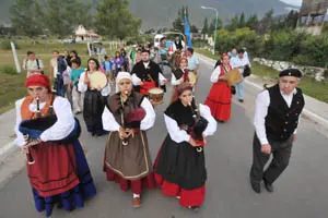 Un momento de la procesión.