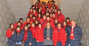 Un momento de la recepción en el Ayuntamiento de Salamanca.