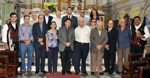  Representantes de las colectividades en la misa por Manuel Fraga.  