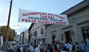 Un momento del desfile que discurrió por las principales calles de Arrecife