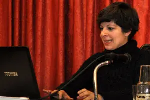 Vanessa Gaibar, en el Hogar Centro Castellano y Leonés de Catalunya.