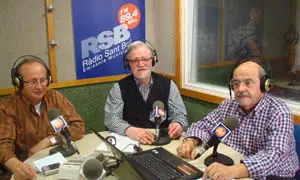 Armando Fernández –no centro–, Xulio Couxil e Antonio Díaz.