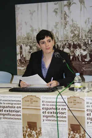 Un momento de la intervención de Alicia Gil.
