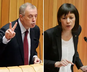  Pachi Vázquez y Ana Pontón, en una de sus intervenciones.