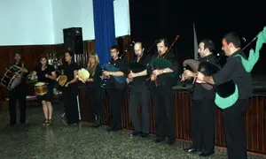 La banda de gaitas ‘Irmandade’ intervino en el festejo.