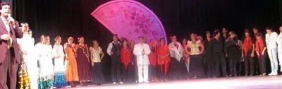 Participantes en el espectáculo. 