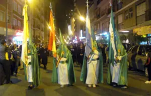  Un momento de la procesión.