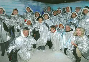 Los integrantes del coro, durante su estancia en el Calafate.