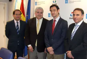 Responsables de la red empresarial se reunieron con Javier Aguilera y Armando Villanueva.