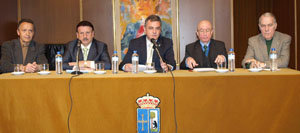 Andrés Menéndez, José Luis García Bigoles, Valentín Martínez-Otero, Jorge Ramos Hortigüela y José Luis Casas.