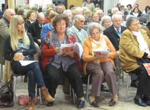 Parte del público asistente a la asamblea.