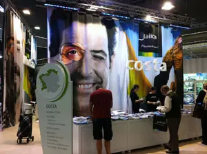 Stand de Galicia en la Feria 'Expovacaciones'.