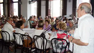 Manuel Pérez habló en la recordación.