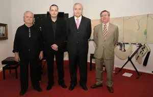 Luis Celada, Javier Celada, José Ramón Ónega y Ramón Jiménez.