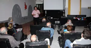 Pérez Leira, durante su charla en la capital argentina.