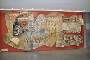 Mural conmemorativo del centenario del Club de España.