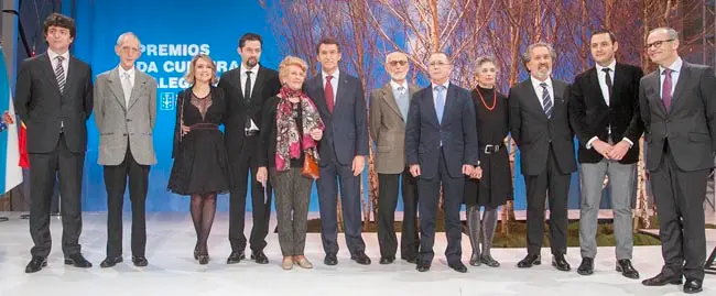 O mandatario galego, Alberto Núñez Feijóo, acompañado polo conselleiro de Cultura, Educación e Ordenación Universitaria, Xesús Vázquez, presidirá o acto de entrega dos Premios da Cultura Galega. No Museo Centro Gaiás da Cidade da Cultura (monte Gaiás s/n). 
foto xoán crespo
12/12/13