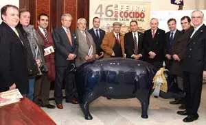 Crespo y Ónega con ilustres Comendadores del Cocido de Lalín en Madrid