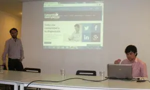 Un momento de la presentación del Portal hablandodeempleo.be