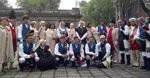 El cuadro de gaiteros del Centro Gallego del DF con miembros de la Orden Honoraria GRANADEROS Y DAMAS DE GÁLVEZ Capítulo Houston