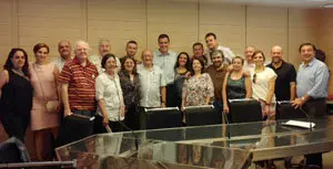 Delegacion América con Pedro Sánchez