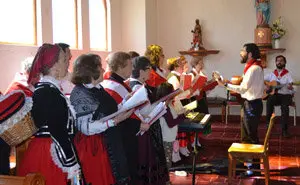 Coro en Misa Cántabra