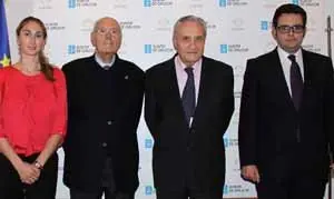 Raquel Marañón, José M. Romay Beccaría, José Ramón Ónega y Diego Vigil