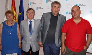 De izquierda a derecha, Pepa Nieto, Ramón Jiménez, Miguel Losada y Pablo Méndez
