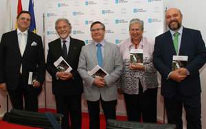 Javier Bahamonde Santiso de Ossorio; Alfredo Puy; Ramón Jiménez,  Julie Sopetrán; y Basilio Rodríguez Cañada 