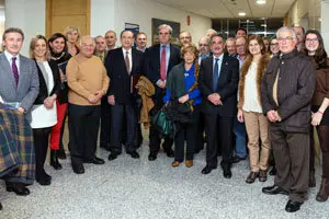 19:00 Sala de Usos Múltiples del Gobierno de Cantabria. El consejero de Presidencia y Justicia, Rafael de la Sierra, asiste al encuentro con miembros de las Casas de Cantabria, en el que se presentará su nueva web. 4 de enero de 2016 © Raúl Lucio