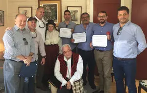 Pedro Rodríguez con la colectividad en Estados Unidos