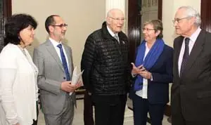 2. Covadonga Salgado, Antonio Villaba, José Manuel Romay, Rosa Quintana y el delegado de la Xunta José Ramón Ónega