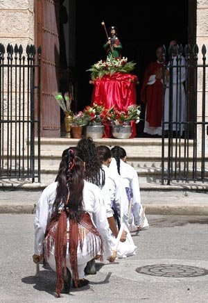 25 de Julio de 2016 / Celebración Día de Santiago Apostol / Plaza de Galicia / Cerro / La Habana / Cuba.                                