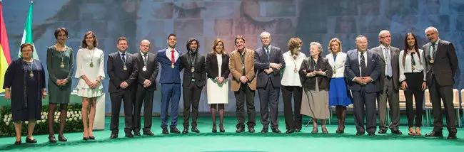 Día de Andalucía. Susana Díaz y premiados