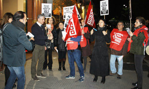 Protesta trabajadores servicio exterior español en Argentina 3