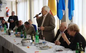 Almuerzo residencia habla el presidente Manuel García