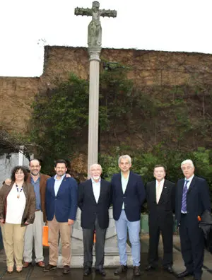 Miranda en Argentina. Foto grupal en Cruceiro 1