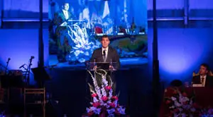 El Presidente D. Fernando Clavijo Batlle en su discurso durante los actos de celebraciÛn la 57™ EdiciÛn de las Jornadas Colombinas  a 6 de Septiembre de 2017. (Foto: Arturo Rodriguez/Presidencia GobCan)


Esta fotografÌa oficial del Gobierno de Canarias es solamente para uso editorial por medios de comunicaciÛn. La fotografÌa no puede ser manipulada de ninguna manera y no se puede utilizar en materiales comerciales y/o polÌticos, publicidad, correos electrÛnicos, productos, promociones que de alguna manera pueda sugerir la aprobaciÛn o respaldo del Presidente, o el Gobierno de Canarias.