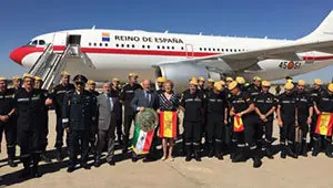 Llegada militares de México