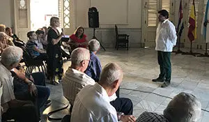 Reunión con los presidentes de las instituciones gallegas de La Habana