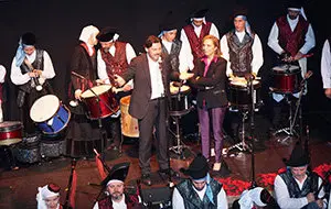 Rodríguez Miranda y Pilar Falcón
