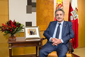 Presidente Miguel Ángel Revilla. Mensaje de Navidad 2017. Cantabria. 18 DICIEMBRE 2017 © Miguel De la Parra