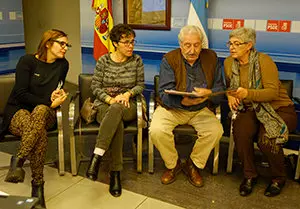 Lorena Suárez, Pilar Nieve, Andrés Hernández y Francisca Vilches.