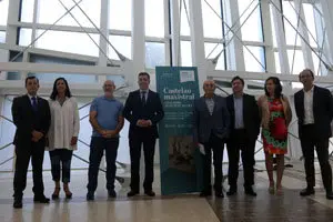 O conselleiro de Cultura, Educación e Ordenación Universitaria, Román Rodríguez, presenta en rolda de prensa a exposición Castelao Maxistral.