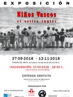 Cartel-niños vascos en Manchester